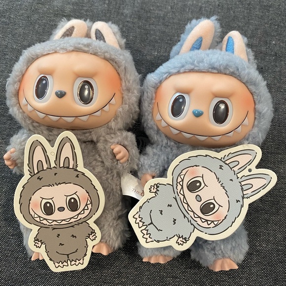 Other - Labubu Macaron Set- Sesame Bean & Sea Salt Coconut -Vinyl Plush Pop Mart